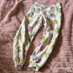 Gummy bear fuzzy pants